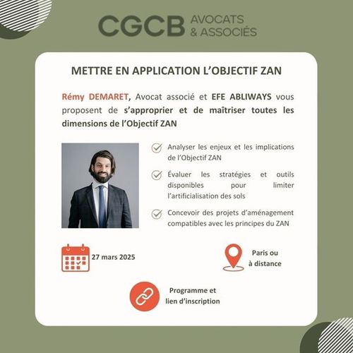 OBJECTIF ZAN – FORMATION LE 27 MARS 2025