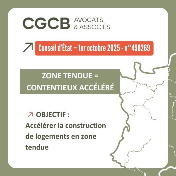 Sursis à statuer et suppression du double degré de juridiction en zone tendue – CE, 1er octobre 2025, n°498269