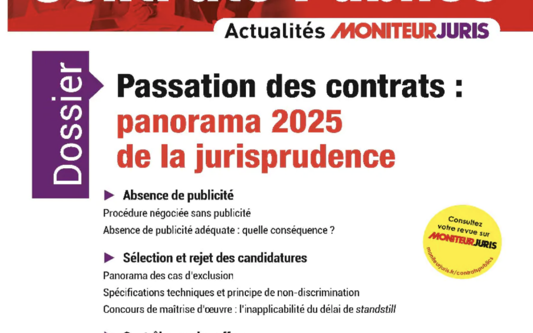 CONTRATS PUBLICS – Me ALDIGIER – Me BARNIER – Me PELISSIER