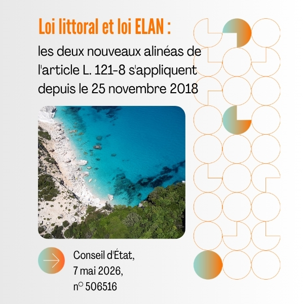 LOI LITTORAL ET LOI ELAN