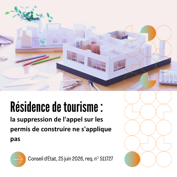 Résidence de tourisme et suppression de l’appel